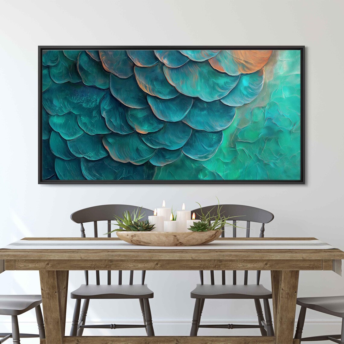 Sea Turtle Shell Abstract Art Print, Impressionistic Texture