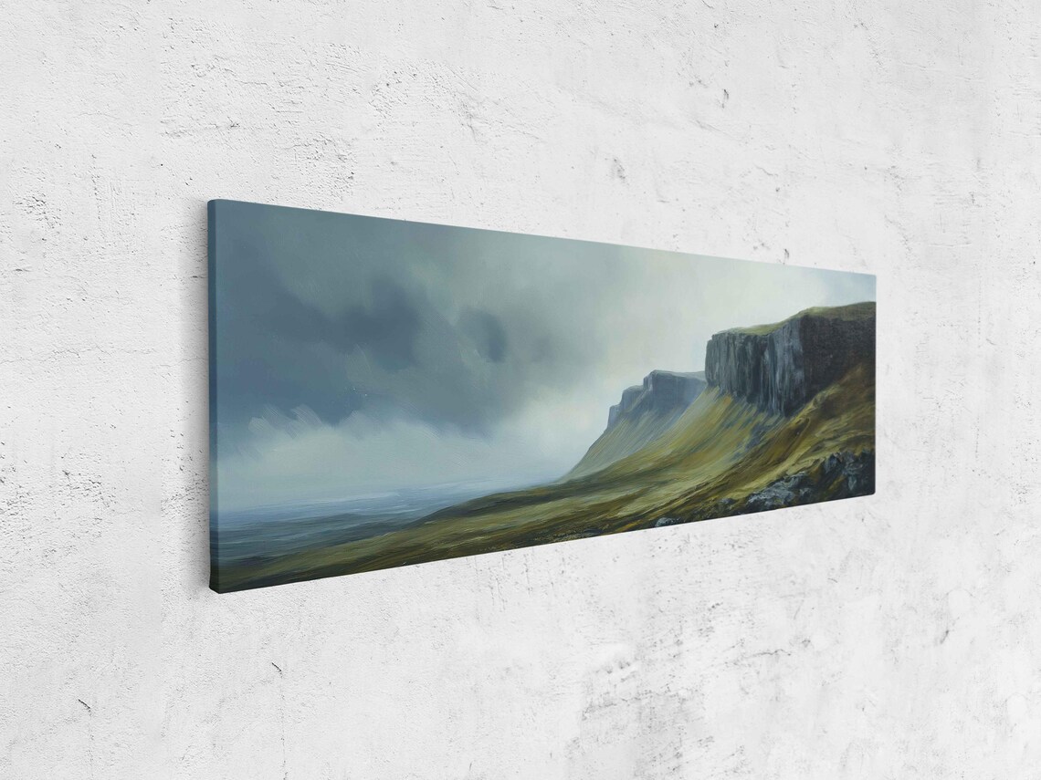 Scottish Highlands Cliffs - Moody Overcast Sky - Image 4