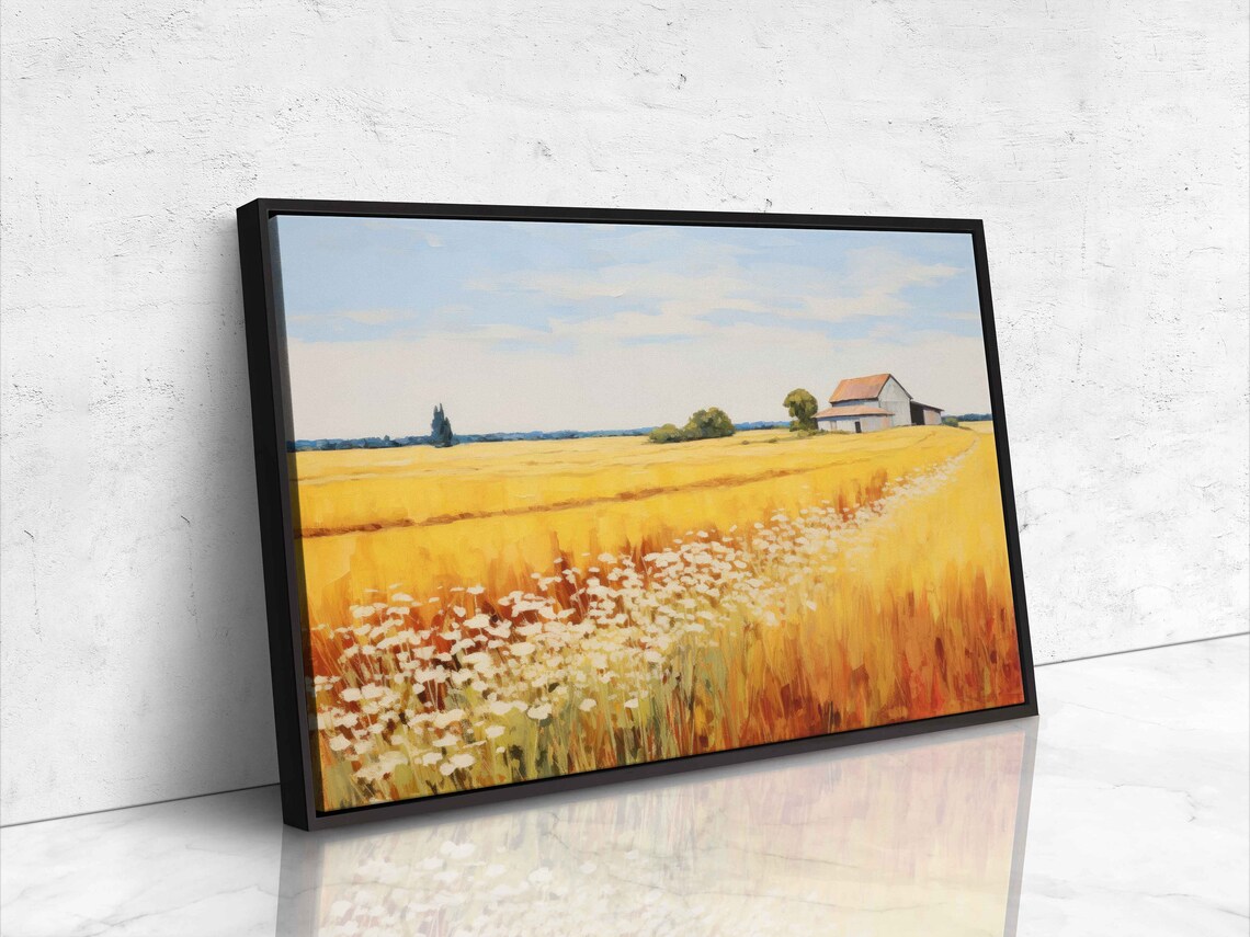 Rustic Farm Vintage Painting, Farmhouse Art Print - Image 4