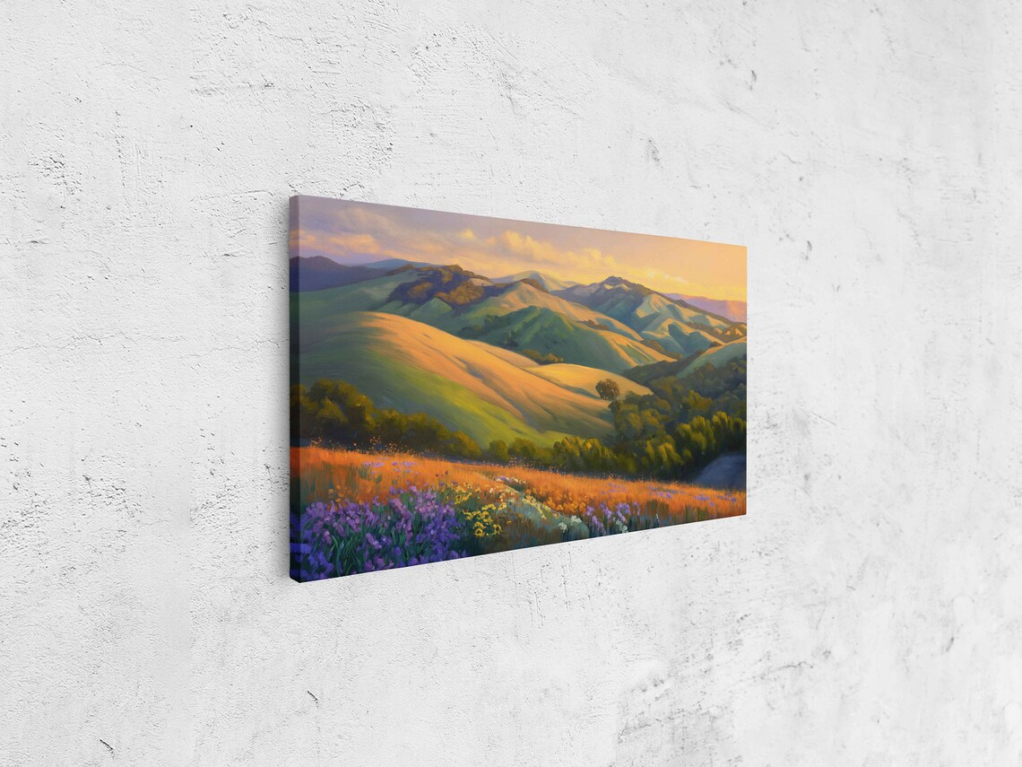 Rolling Hills Landscaping Art Print, Modern Landscape - Image 4