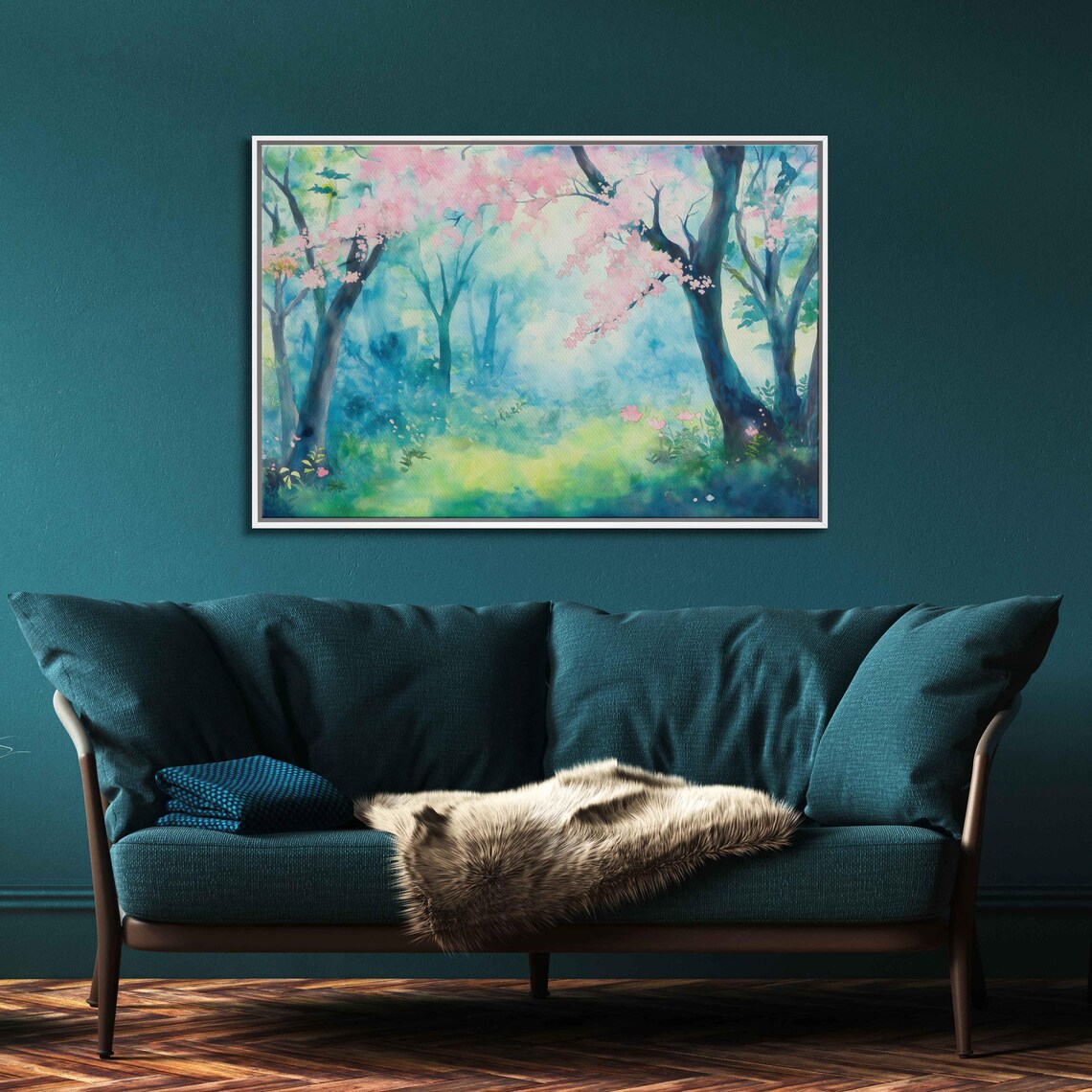Whimsical Forest Scene, Ghibli Inspired Enchanting Creatures - Image 3