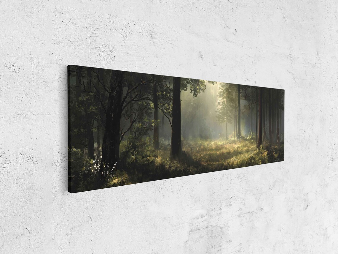 Forest Path Panorama Art Print, Nature Lover Gift - Image 4