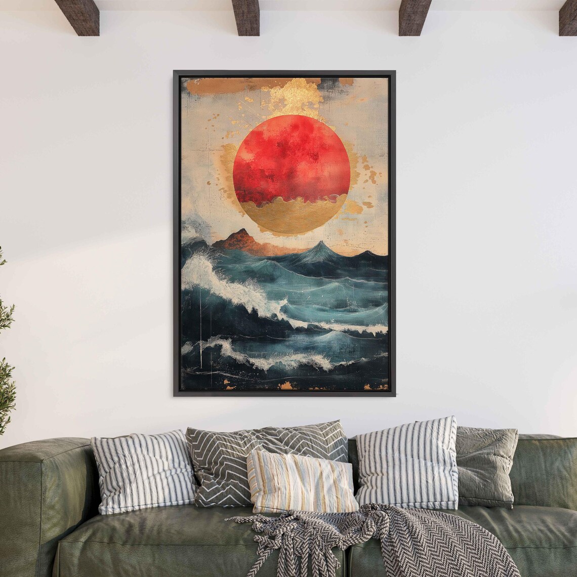 Surreal Sunrise Over Dunes, Whimsical Magic