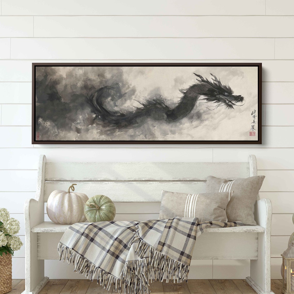Chinese Dragon Painting Art Print - Image 3