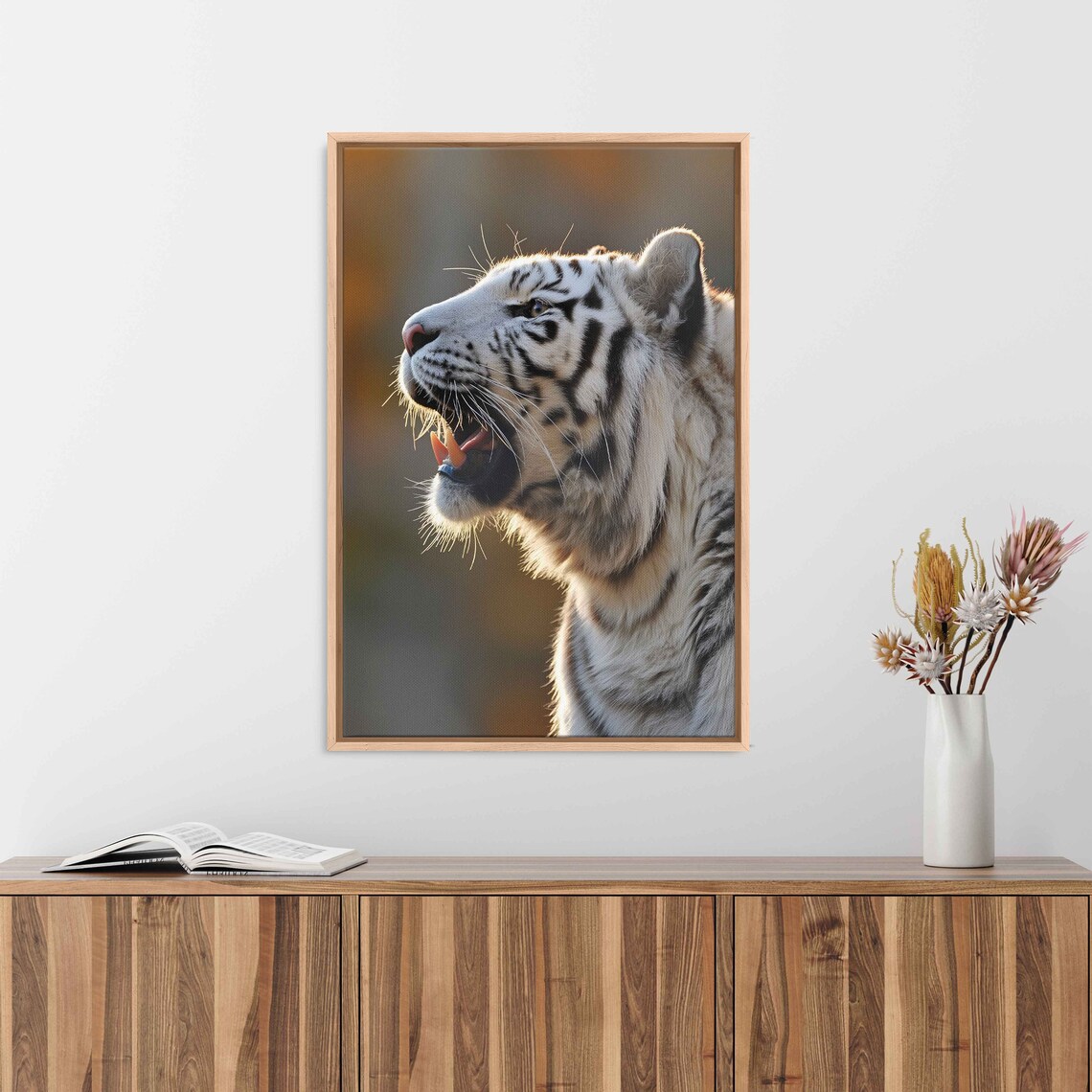 White Tiger Photograph, Wildlife Wall Art