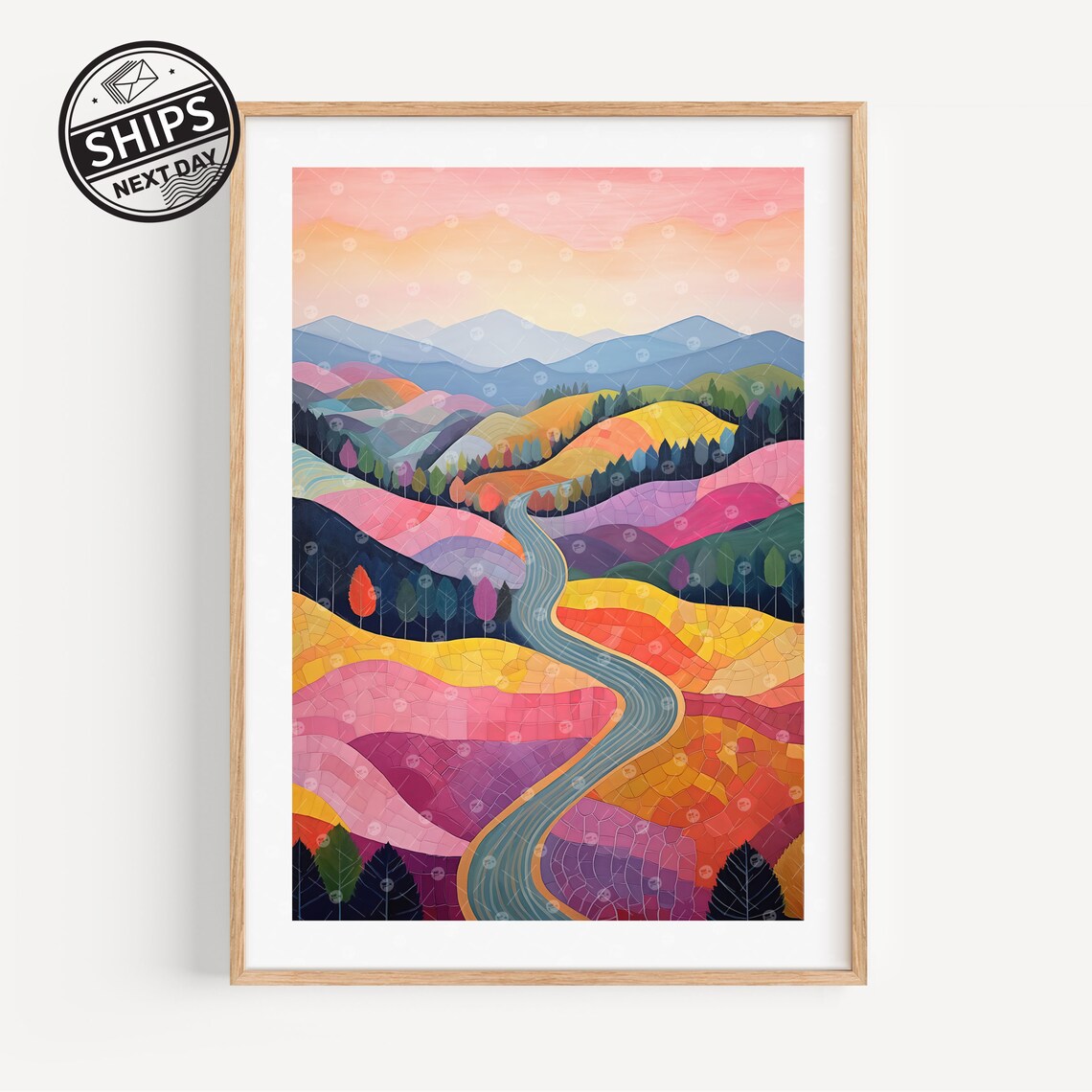 Blue Ridge Parkway Boone North Carolina Travel Poster