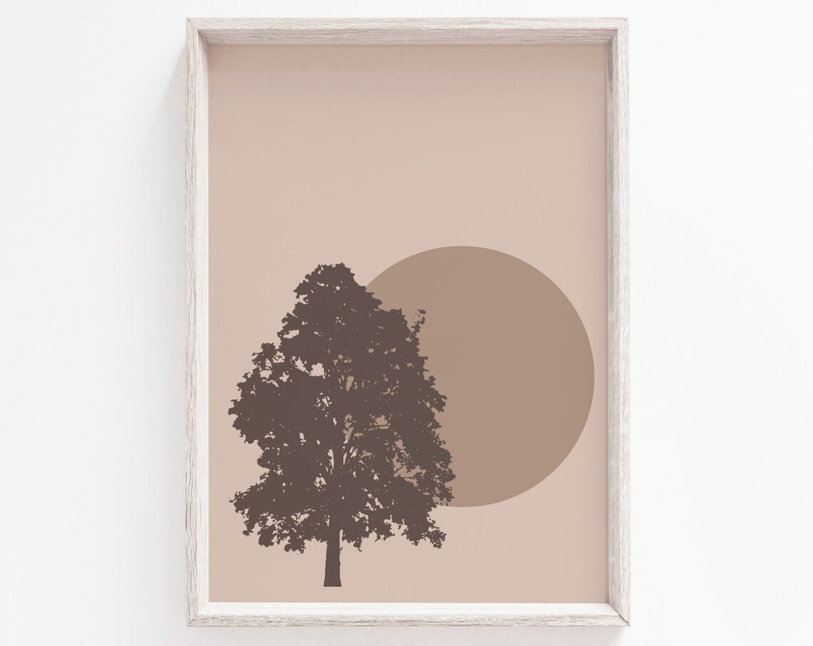 Tree Minimalist Scandinavian Modern Art Print