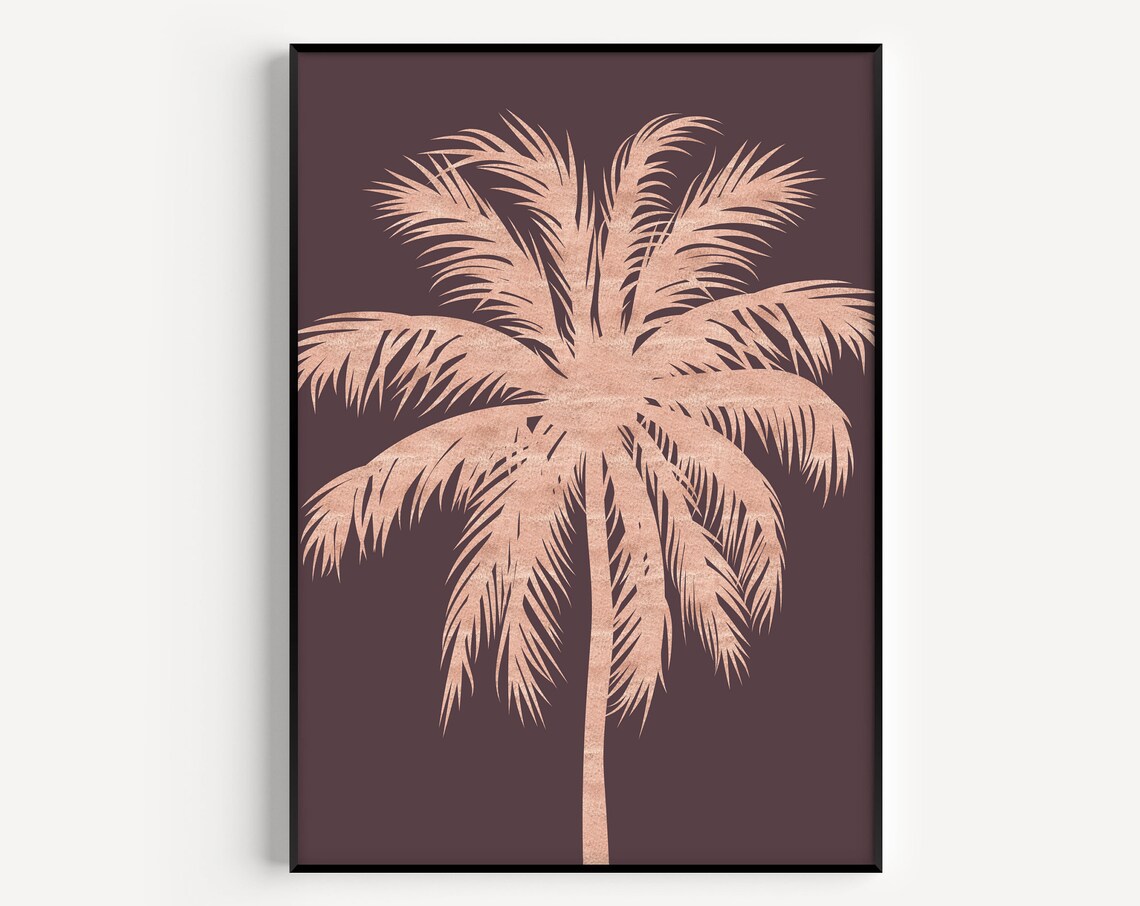Palm Tree Print, Scandinavian Minimalist Art Print
