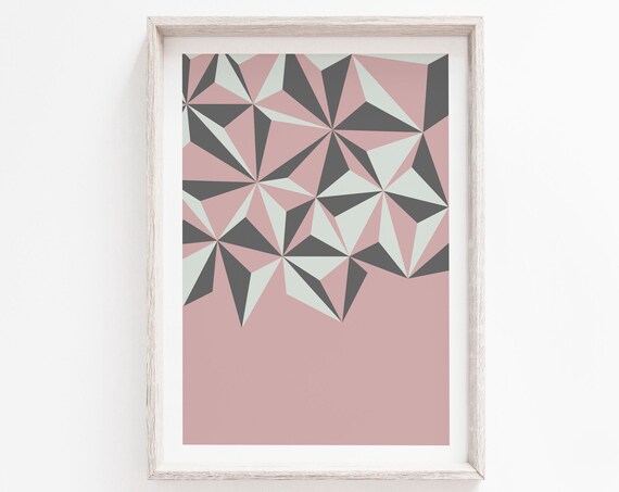 Geometric Wall Art Prints Print Scandinavian Minimalist