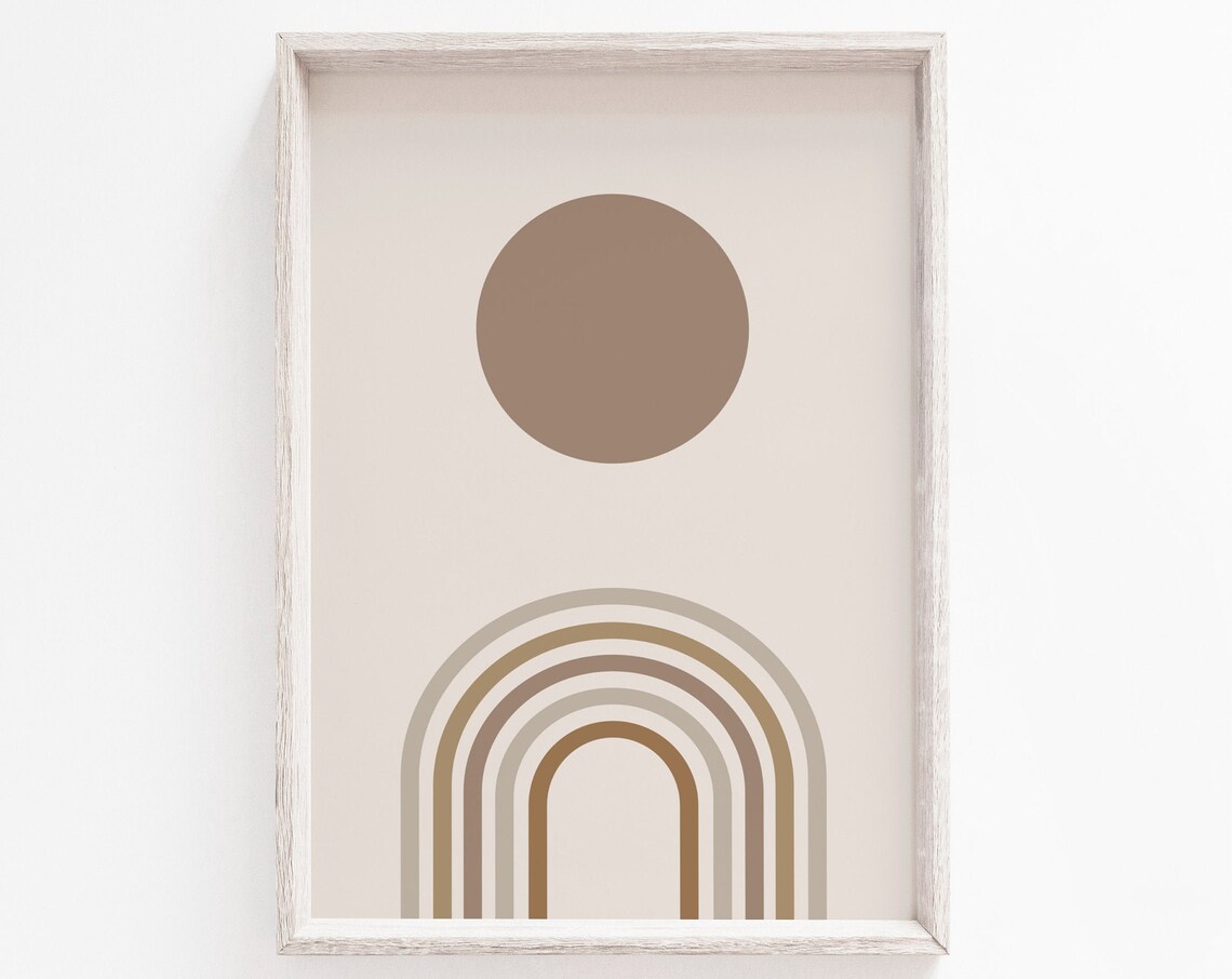 Minimalist Modern Beige Neutral Art Print