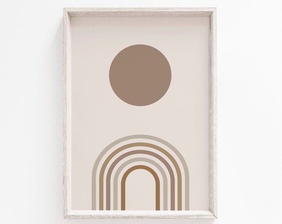 Minimalist Modern Beige Neutral Art Print
