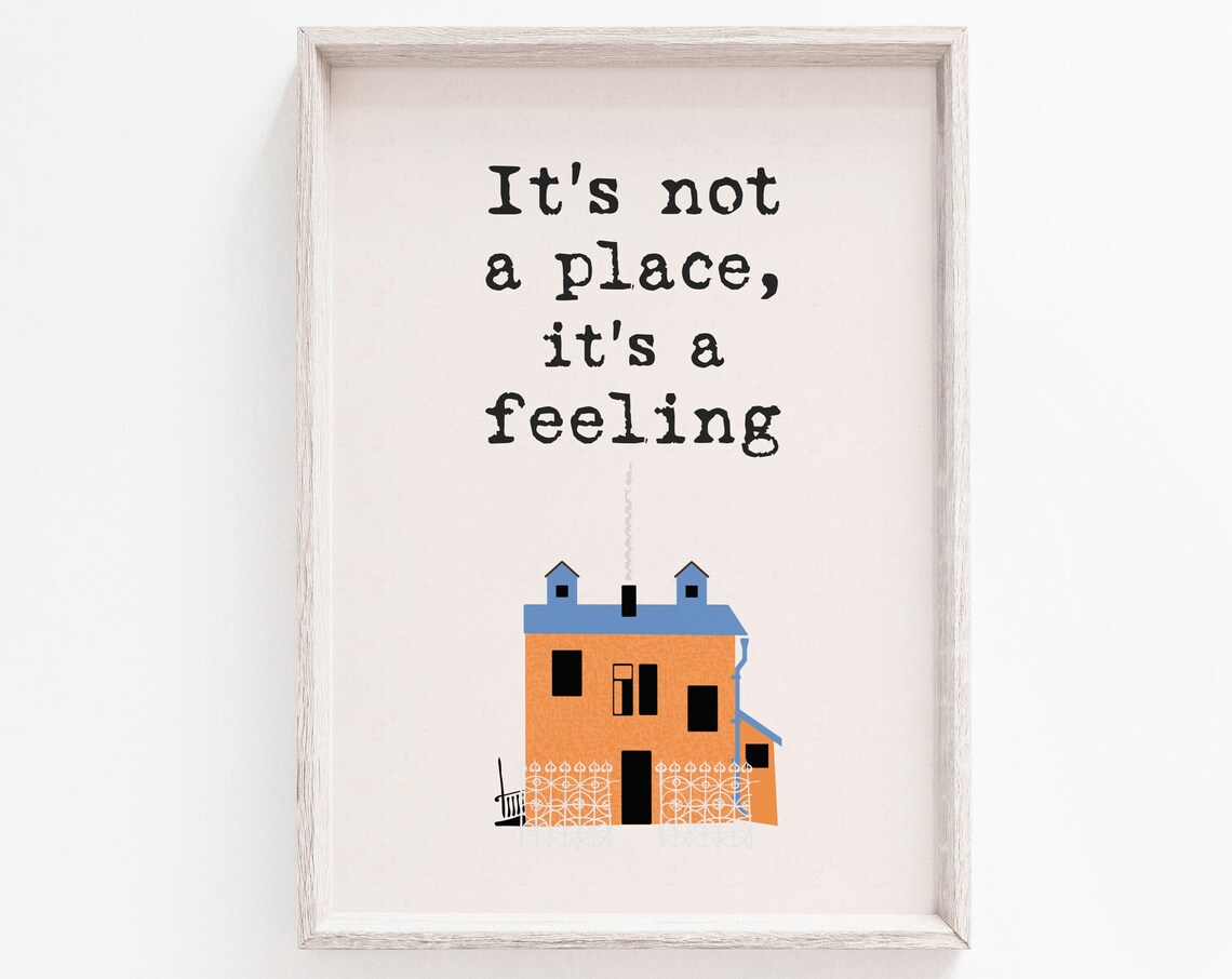 Quote Print Home Wall Art Family Minimalist