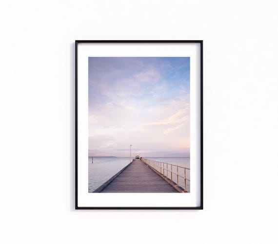Mordialloc Pier Sunrise Seascape Print Melbourne Coastal Wall Art Australian Beach Photography