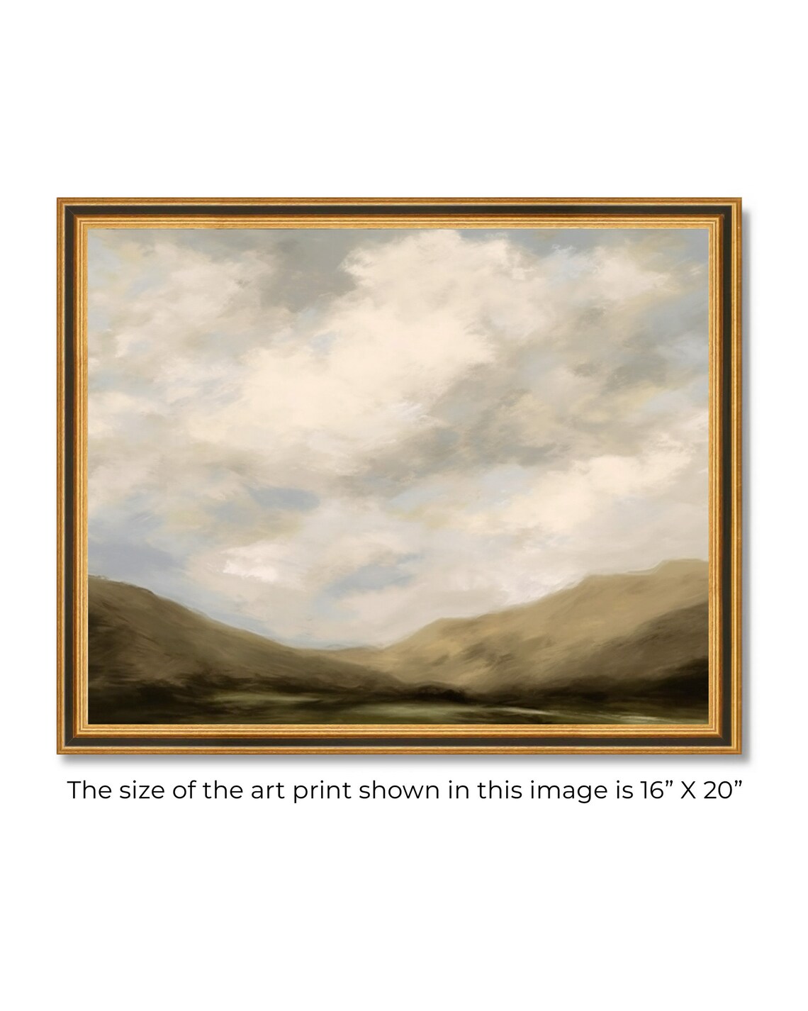 Neutral Landscape Art Print, Vintage Farmhouse - Image 3