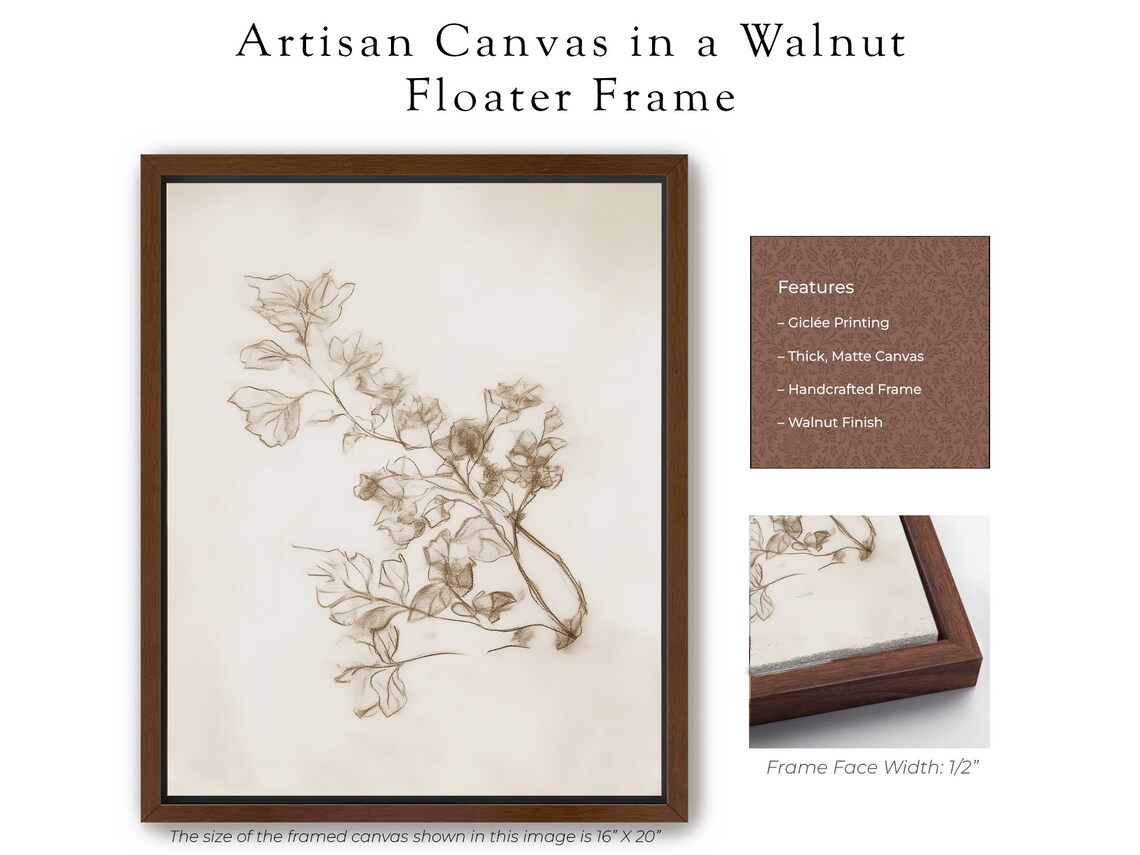 Antique Branch Sketch, Vintage Botanical Art Print - Image 5