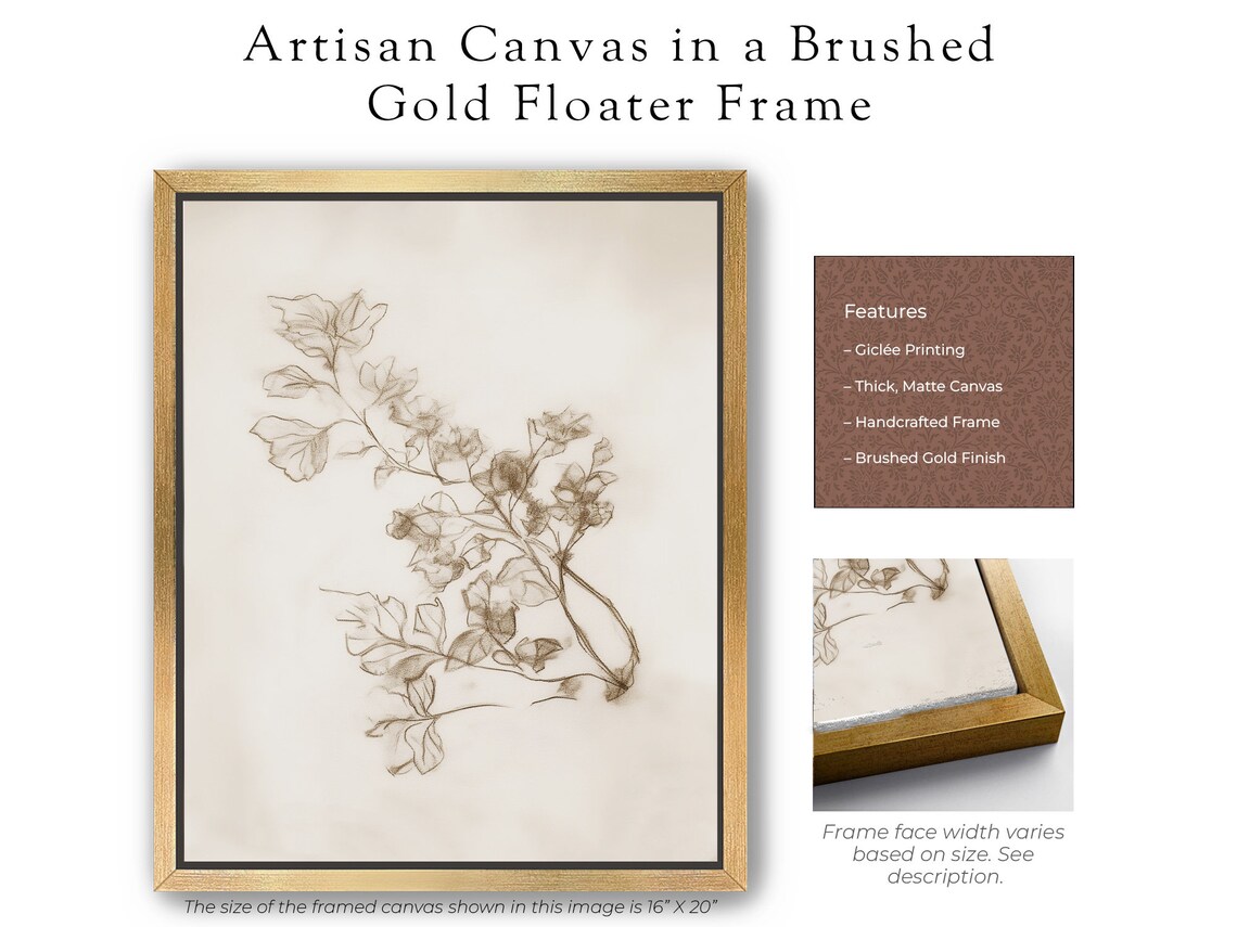 Antique Branch Sketch, Vintage Botanical Art Print - Image 4