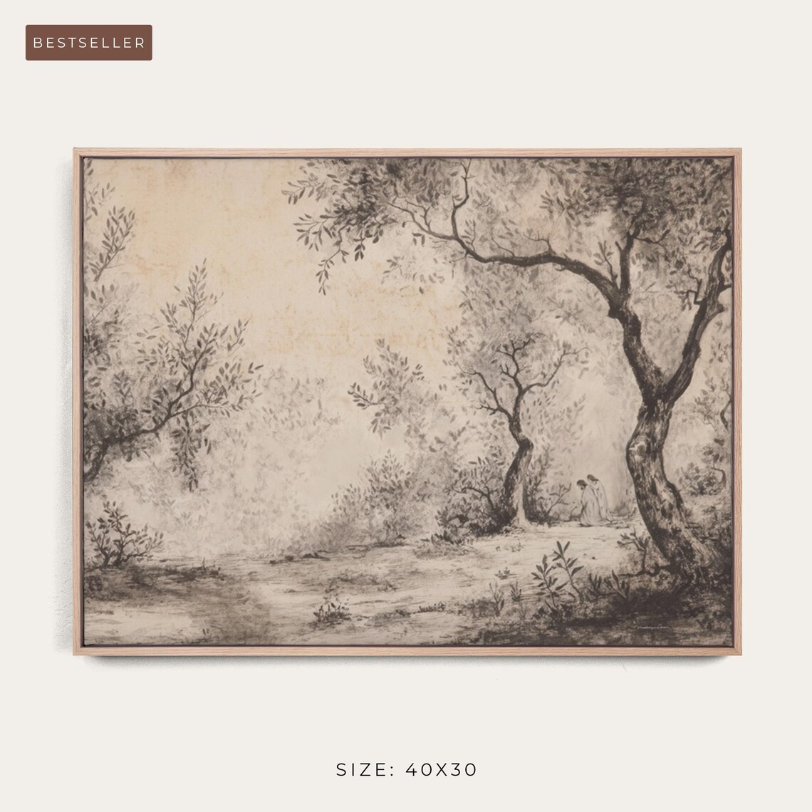 Jesus In The Garden Of Gethsemane Art Print - Image 4