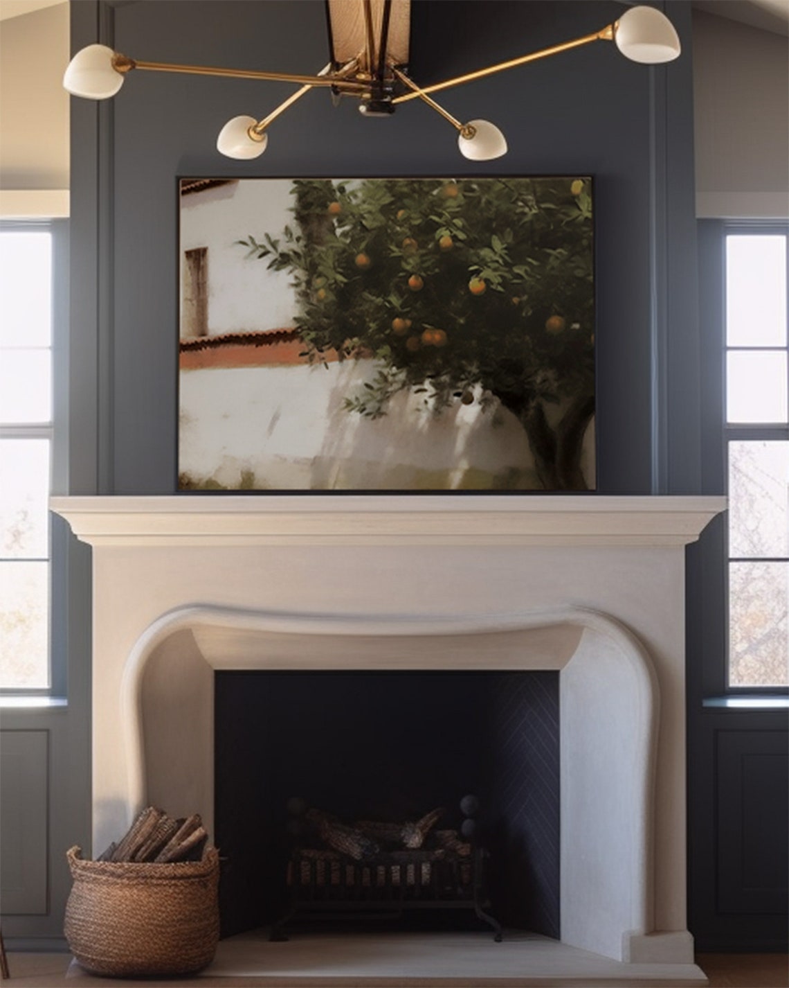 Citrus Orange Tree Mediterranean Wall Neutral Farm Art Poster - Image 4