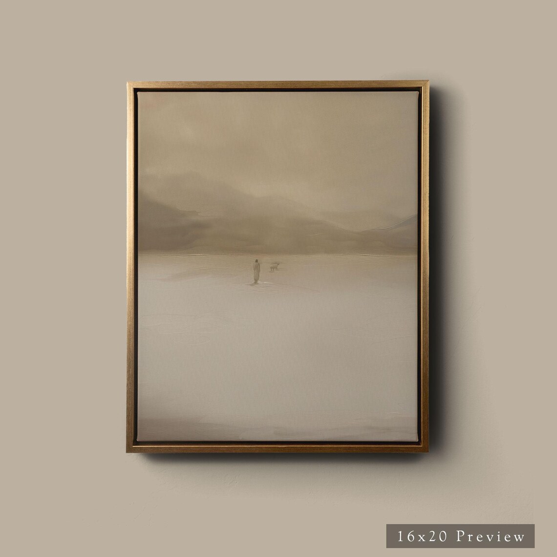 Jesus Shepherd Leaves the 99 Minimalist Art Print - Image 3