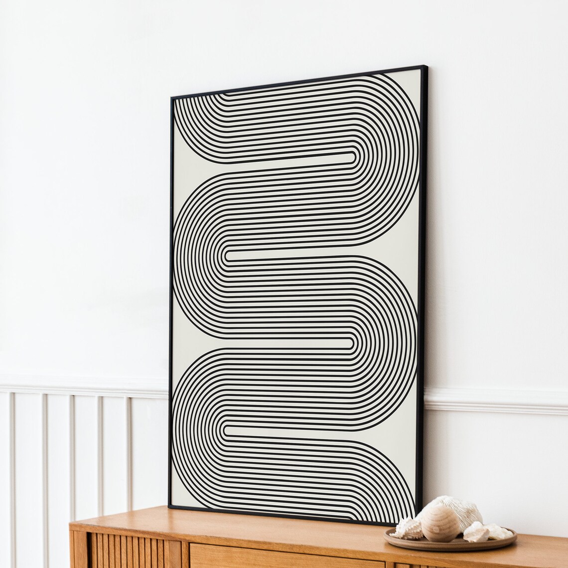 Abstract Minimal Geometric Line Art Poster - Image 4