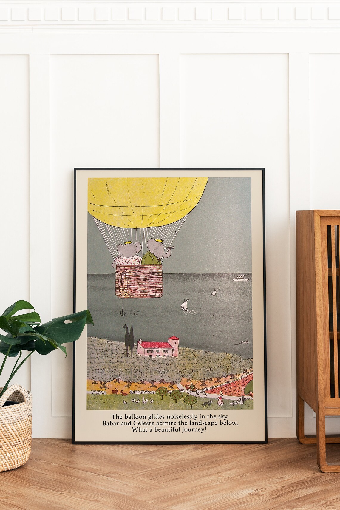 Babar The Elephant Vintage Story Book Illustration Print - Image 5