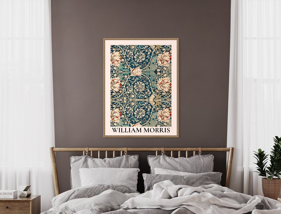 William Morris Botanical Vintage Art Nouveau Art Print - Image 2