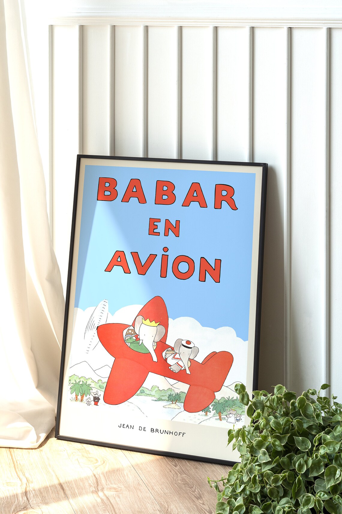 Babar The Elephant - Retro Nursery Art - Image 2