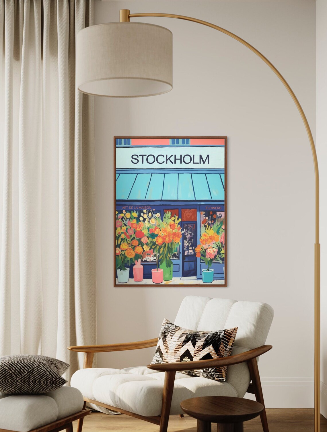 Flower Market Poster, Botanical Floral Decor - Image 2
