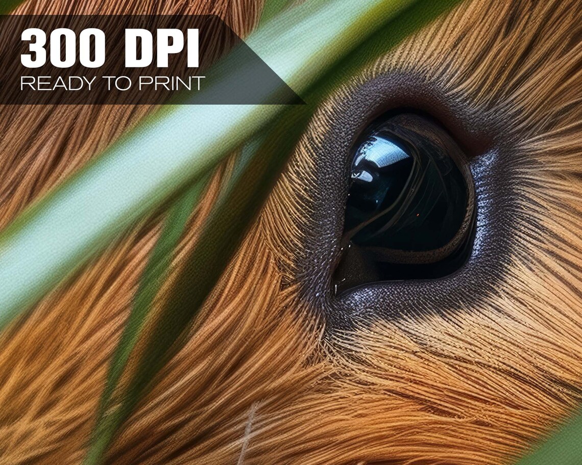 Guinea Pig Peeking Through Grass Close Up Golden Fur Wildlife Poster - Image 4