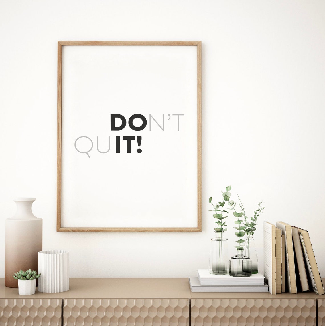 Do Not Quit Poster Bold Hidden Do It Motivational Typography - Image 2