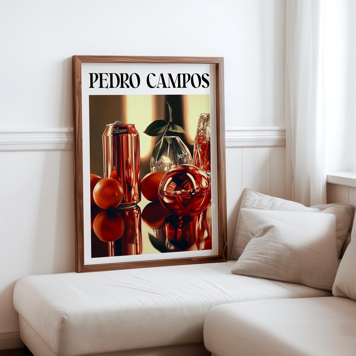 Pedro Campos Inspired Photorealism Print Hyperrealistic Object Posters Modern Realism Wall Decor Realistic Soda Can Fruit Art Print