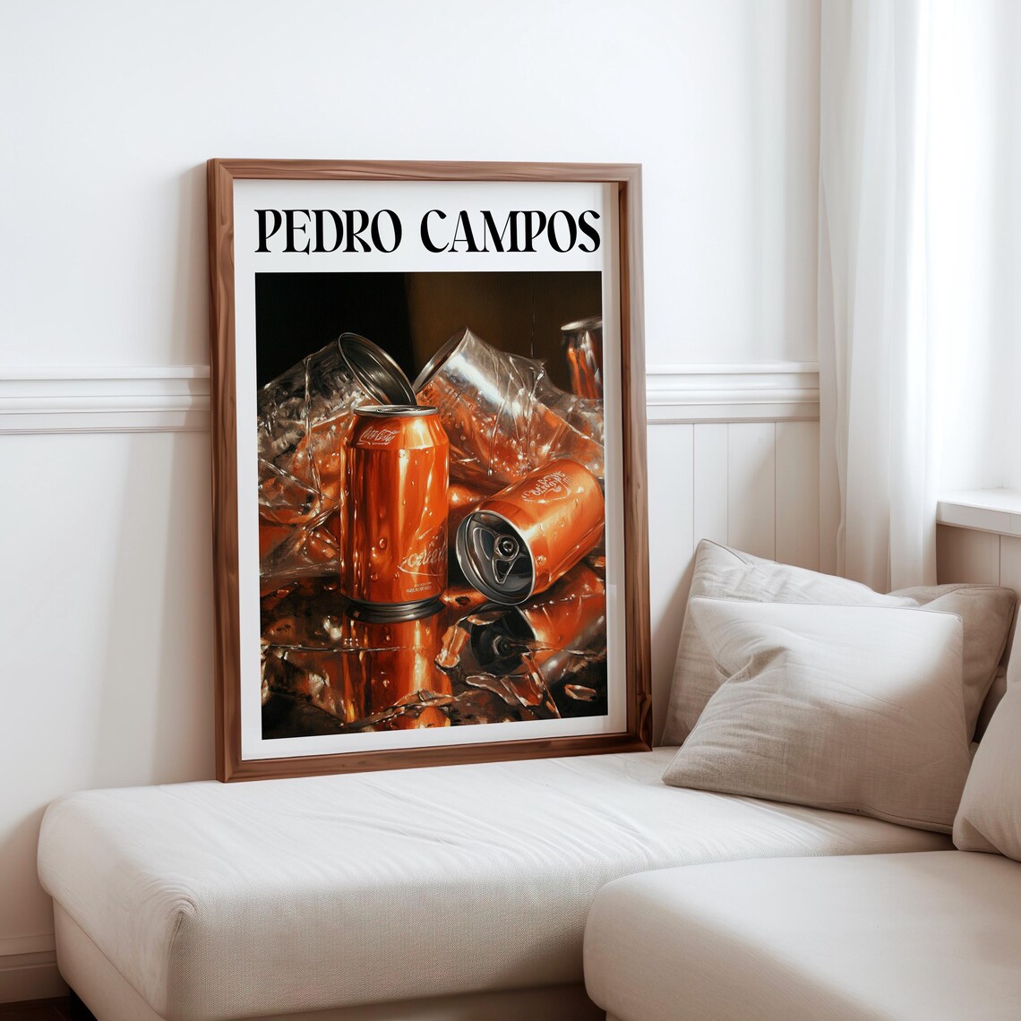 Pedro Campos Inspired Photorealism Print Hyperrealistic Object Posters Modern Realism Wall Decor Realistic Soda Can Fruit Art Print