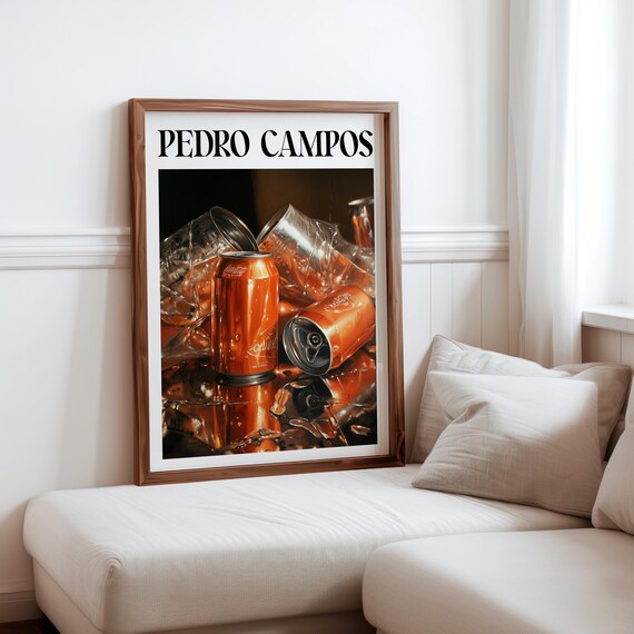 Pedro Campos Inspired Photorealism Print Hyperrealistic Object Posters Modern Realism Wall Decor Realistic Soda Can Fruit Art Print