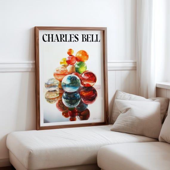 Charles Bell Inspired Photorealism Poster Vintage Gumball Print Colourful Retro Sweetshop Hyper Realistic Candy Machine 1980s