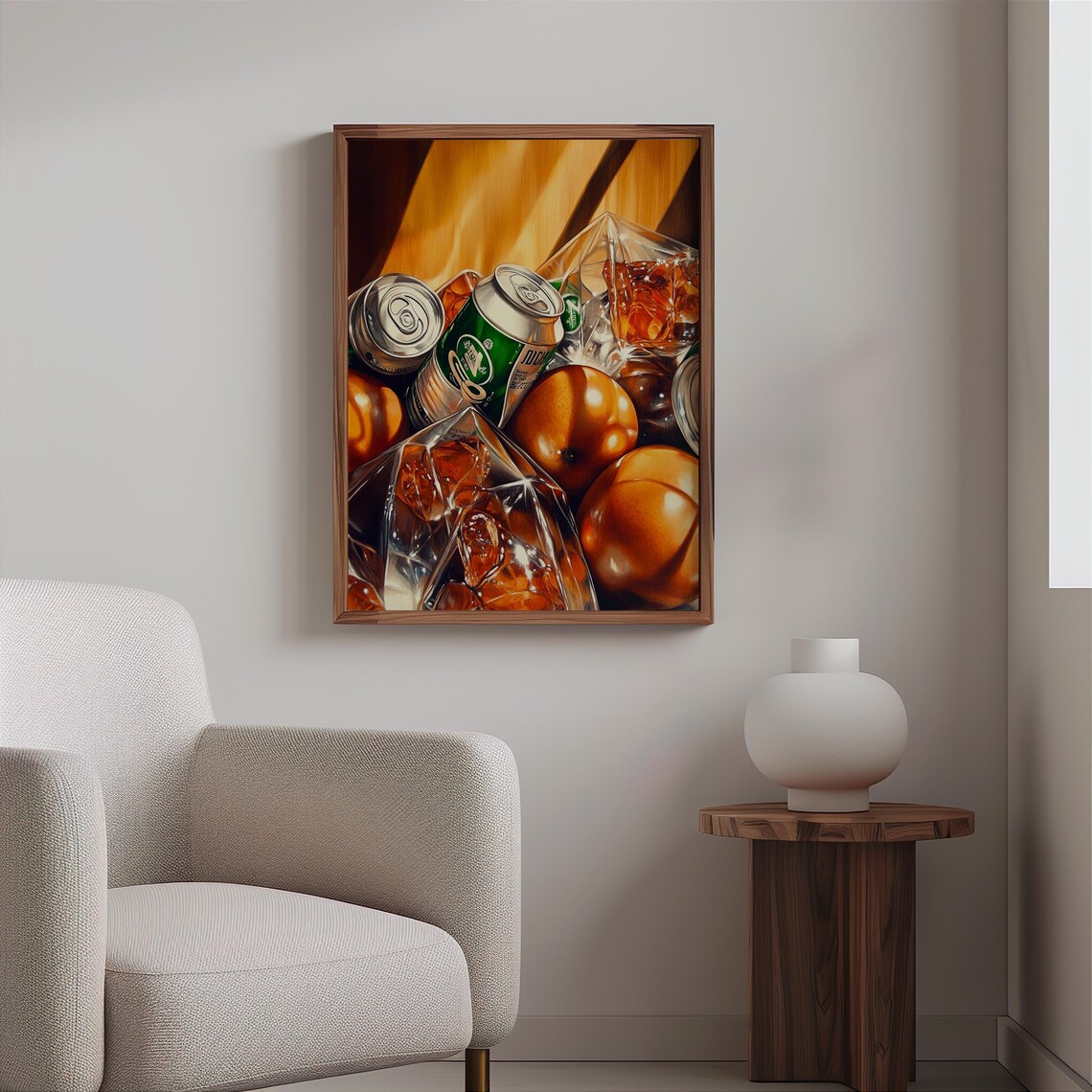 Pedro Campos Inspired Photorealism Print Hyperrealistic Object Posters Modern Realism Wall Decor Realistic Soda Can Fruit Art Print - Image 2
