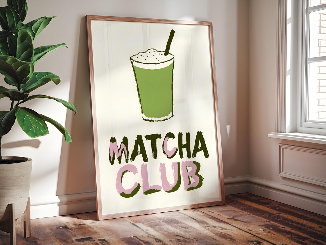 Matcha Club Kitchen Art, For Coffee Lovers - Image 7