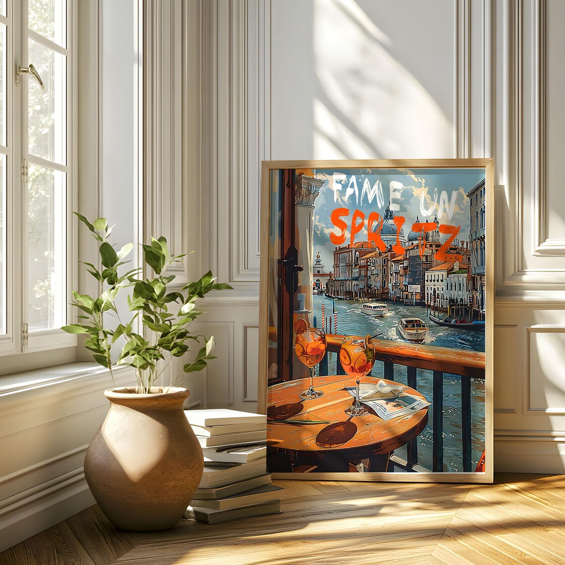 Aperol Spritz Italian Cocktail Art Print - Image 7