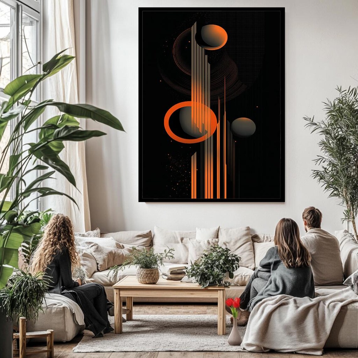 Abstract Geometric Art, Modern Wall Decor - Image 3