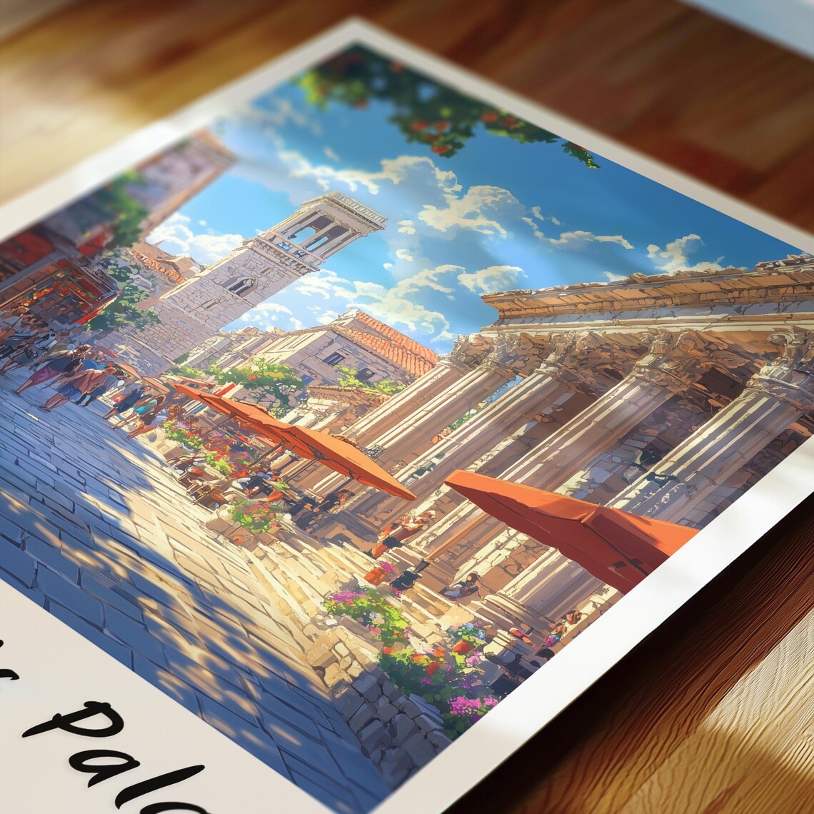Diocletian's Palace Croatia Roman Split Street Travel Poster - Image 2