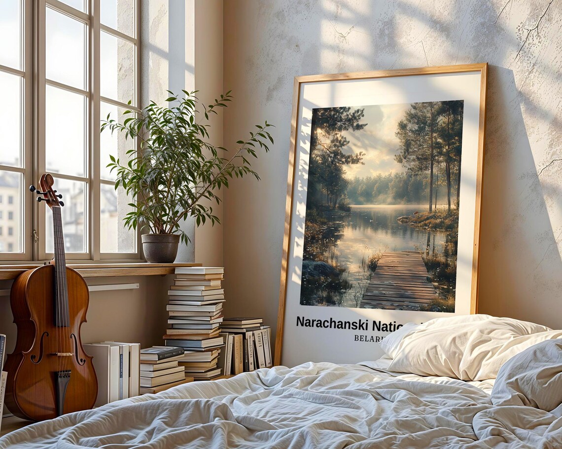 Narachanskinationalpark Travel Poster, Belarus - Image 3