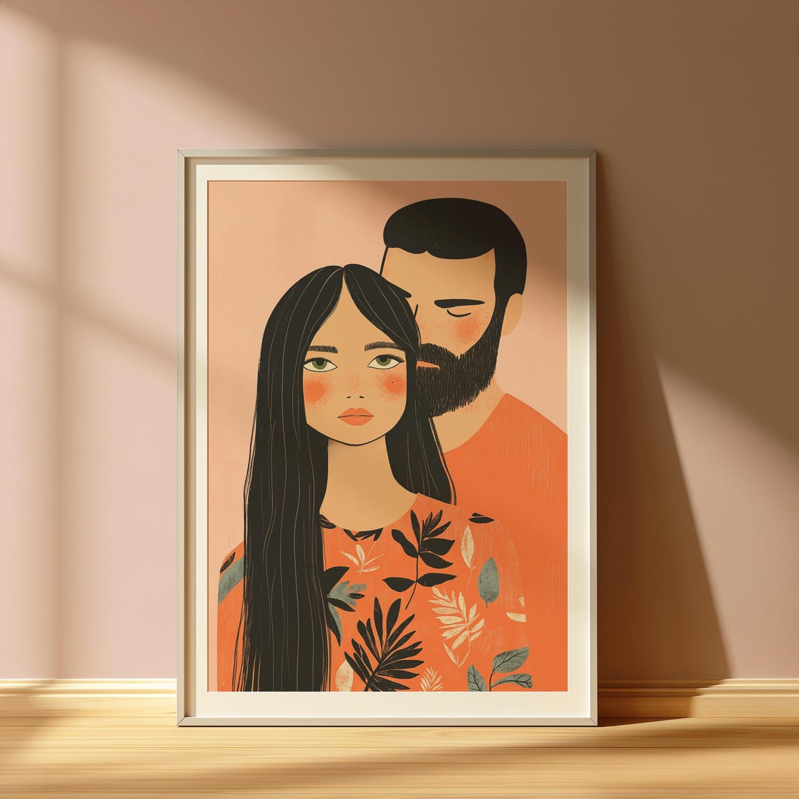Minimalist Couple - Contemporary Travel Poster - Image 4