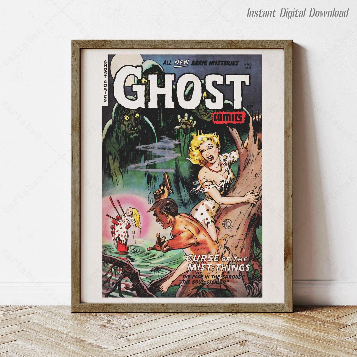 Ghost Comics No 8 Cover Curse Of The Mist Things Horror Art Poster