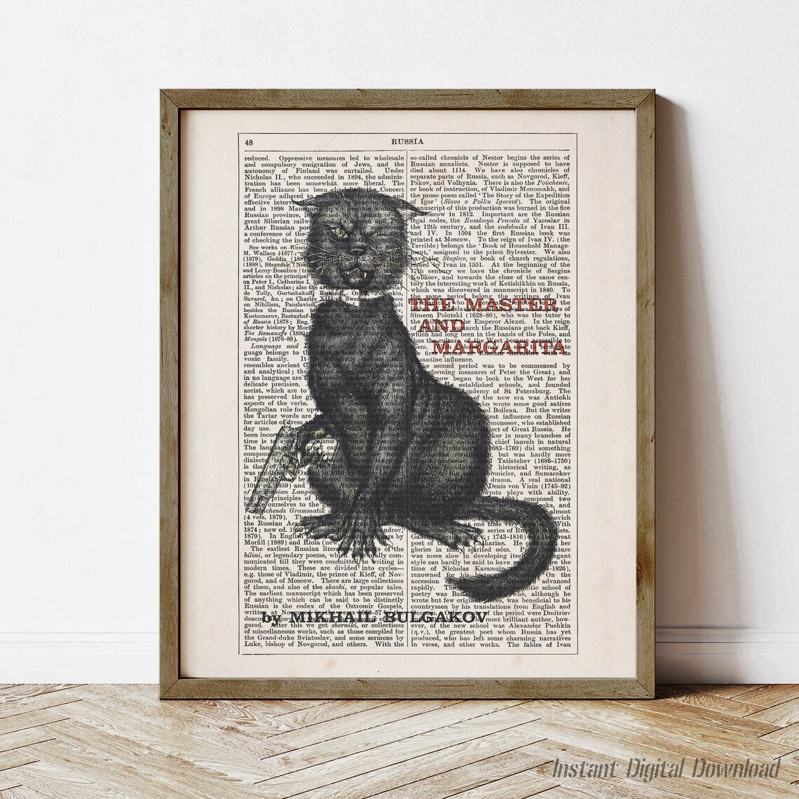 The Master And Margarita, Literary Poster Art Print