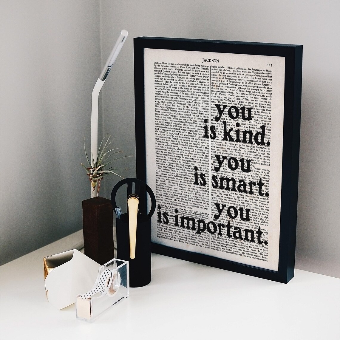 You Is Kind You Is Smart You Is Important Dictionary Art Print Poster - Image 2