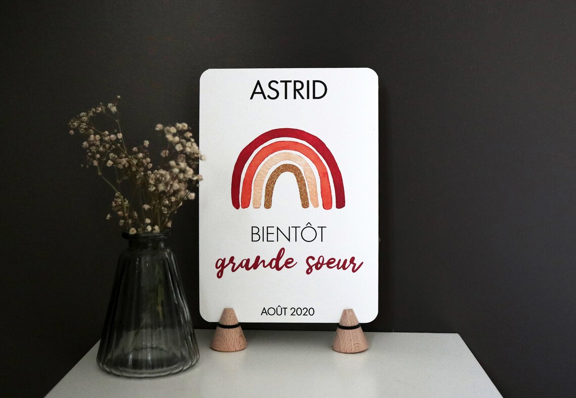 Personalized Pregnancy Ad Poster, Big Brother Big Sister