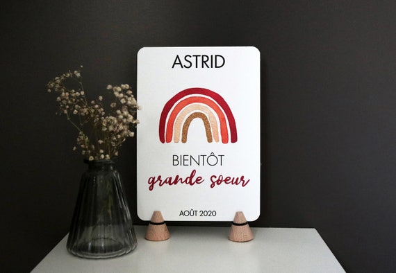 Personalized Pregnancy Ad Poster, Big Brother Big Sister