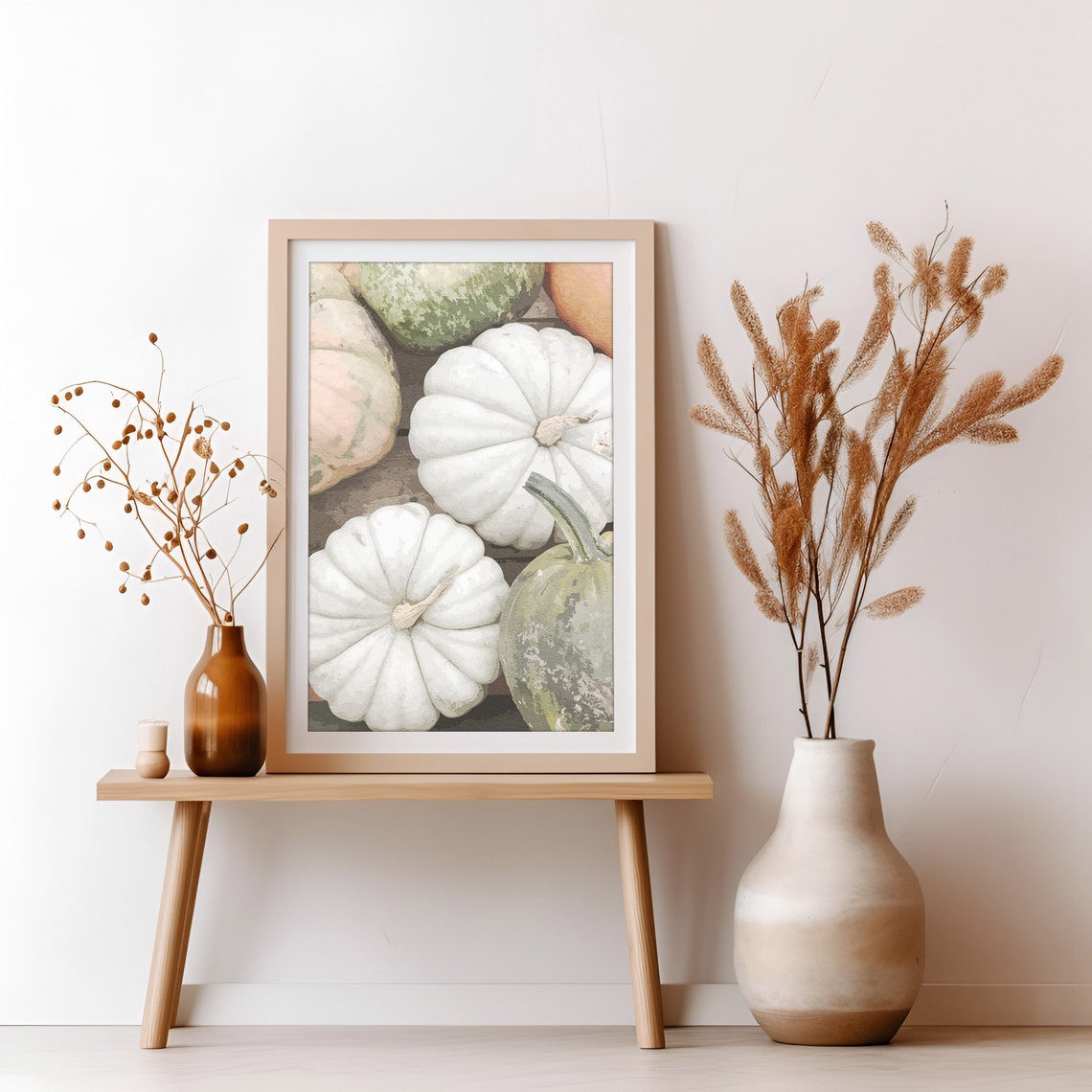 Pumpkins Art Print