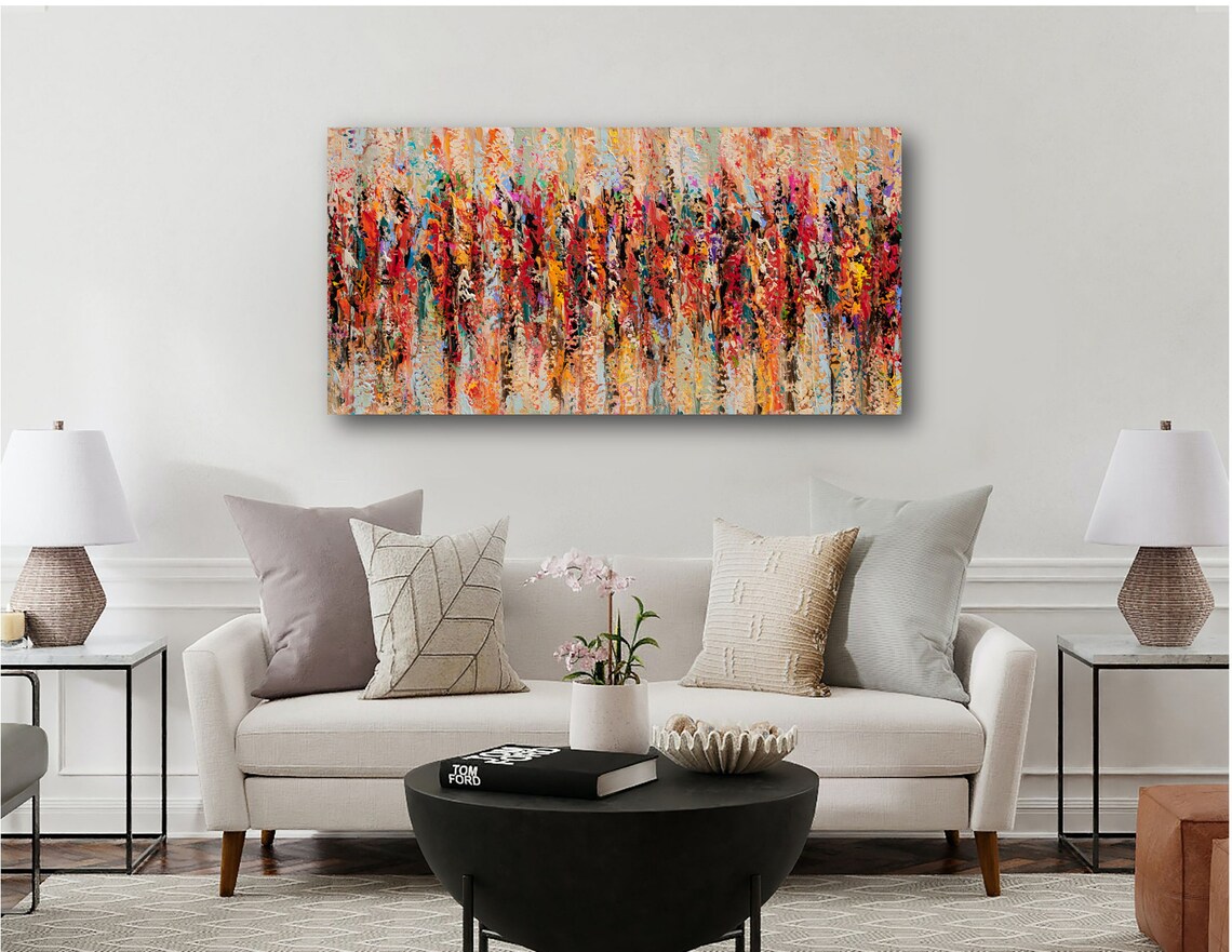 Abstract Print, Large Over Sofa Wall Decor - Image 3