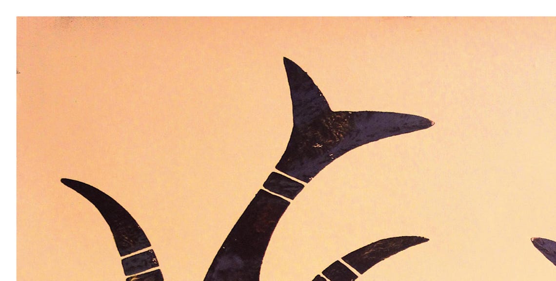 Peru Fly BOAC Vintage Airline Abstract Swallow Art Travel Poster - Image 2