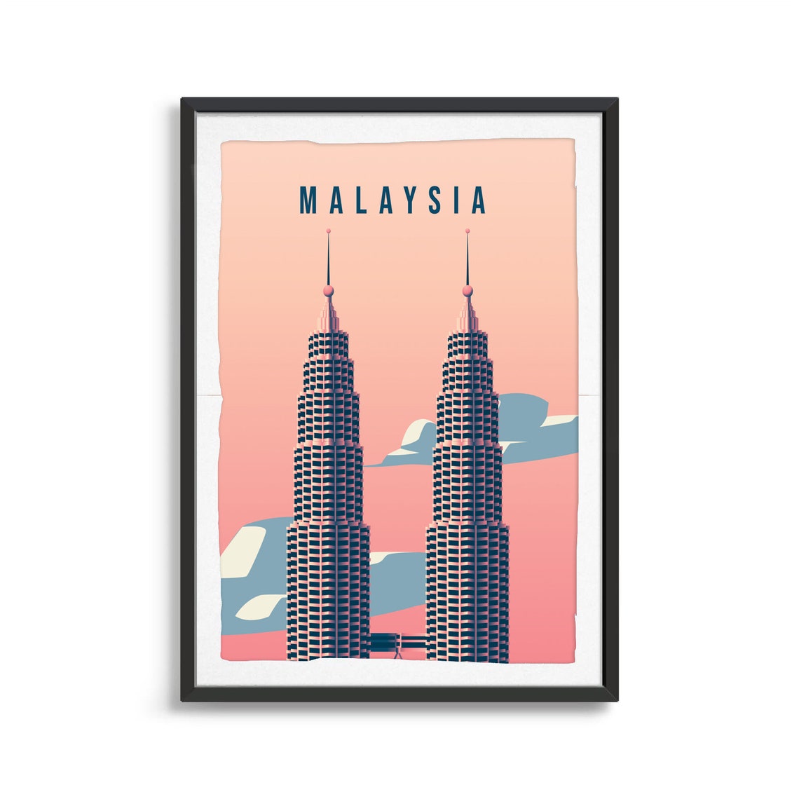 Malaysia Country Poster Art City Wall Art Country Art Country Poster Country Print Country Art Malaysia Travel Illustration